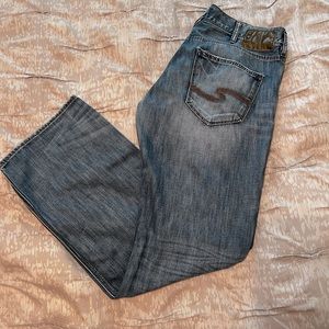 Mens Silver Zac W34/L34 jeans